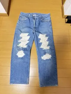 LEVI’S 501 W34 L30 ダメージジーンズ