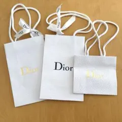 Dior ホワイトショップ袋 3点セット