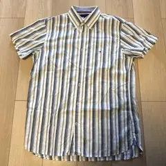 TOMMY HILFIGER ストライプ 半袖シャツ Mサイズ 27番のサムネイル