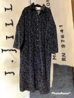 ロングコート　カーディガン　コットン古着　ヴィンテージ