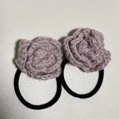 068)ヘアゴム2個セット／ハンドメイド