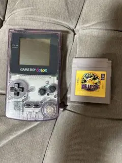 GAME BOY COLOR クリアパープル 本体とゲームソフト付き