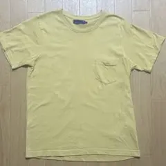 イエロー クルーネック Tシャツ　半袖