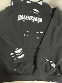 BALENCIAGA No logo デストロイ フーディパーカー - メルカリ