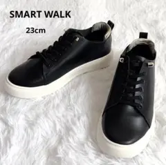 SMARTWALK スマートウォーク 撥水加工スニーカー 指圧インソール23cm