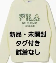 定価３１９０円　FILA クルーネックトレーナー　レディース 　ライトグリーン