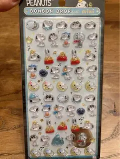 ボンボンドロップシール　ミニ　スヌーピー