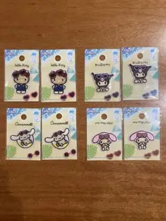 【8枚セット】サンリオ　ワッペン　シール　日焼け　キティ