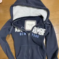 Abercrombie & Fitch ジップパーカー ネイビー XS（紺）のサムネイル