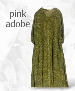 未使用 pink adobe 2wayシースルーワンピース ペイズリー柄 M