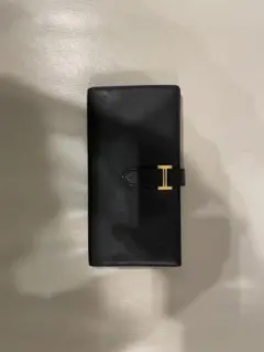 HERMES エルメス 二つ折り長財布 ベアンスフレ GD金具 ブラックのサムネイル