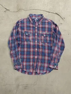 post overalls チェック 長袖 シャツ USA製 Lサイズ ポストオーバーオールズ 長袖シャツ チェック柄 USA製 - メルカリ