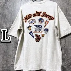 ＊新品＊　トムとジェリー　半袖Tシャツ　バックプリント　トムジェリ　刺繍ワッペン