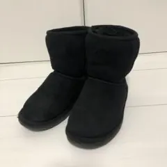 ASBee！最終値下げ！キッズ黒ムートンブーツ！サイズ19cmのサムネイル