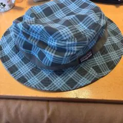 patagonia バケットハット 青・黒チェックのサムネイル