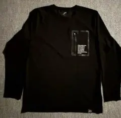 Flnd-One 長袖Tシャツ ロンT 黒 ポケット付き メンズ　Sサイズ
