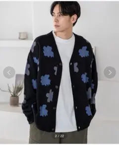 アソートジャカードニットカーディガン