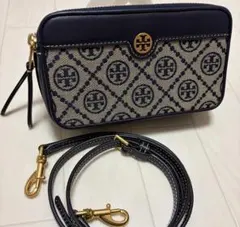 未使用品級TORY BURCH Tモノグラム ロゴショルダー カメラバッグのサムネイル