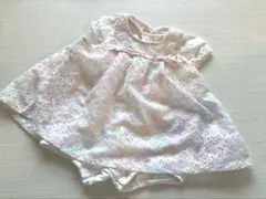 美品‼️センスオブワンダー　グラデーションレースロンパース　80センチ