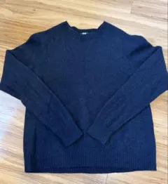 UNIQLO ラムクルーネックセーター XL ネイビー