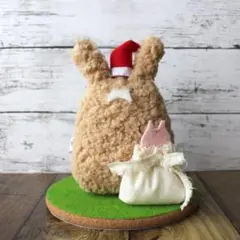 【生えうさぎサンタさんぬいぐるみ】ハンドメイドオリジナルキャラクター　クリスマス