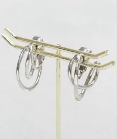 3coins スリーコインズ　CHICA メタルフープイヤリング　シルバー