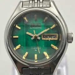 SEIKO 自動巻 緑文字盤 デイデイト 17JEWELS 稼働品 21912