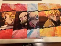 【新品】鬼滅の刃 柿安 煉獄杏寿郎 我妻善逸 他 クリアファイル 4種4枚セット