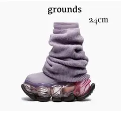 grounds SKYSCRAPER LOOSE SOCKS KNIT 24