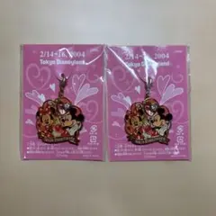 ディズニー　非売品レア　2004年限定　ミッキー　ミニー　キーホルダー