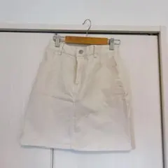 【美品】アイボリー ミニスカート