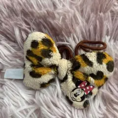 ディズニー ミニーマウス　ヘアゴム　ヒョウ柄