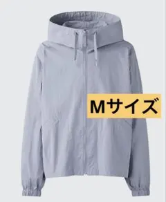 美品★UNIQLO U フーデッドブルゾン Mグレー