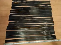 ホースハイド　ブラック　帯　20枚セット　馬革　革紐　皮紐　レザーテープ　柔らか