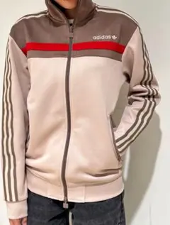 adidas ジップアップジャケット ベージュ
