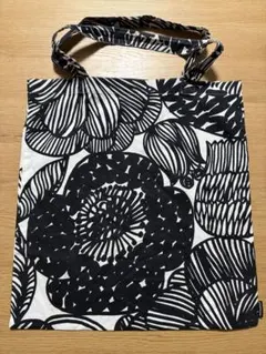 marimekko トートバッグ ブラック マリメッコ　エコバッグ
