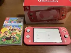 Nintendo Switch Lite ピンク + あつまれ どうぶつの森