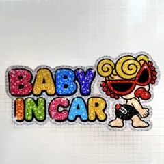 ヒステリックミニ ヒスミニ BABY IN CAR ステッカー防水ラインストーン 