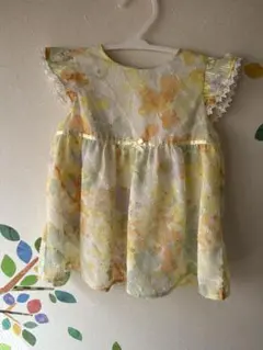 花柄フリルワンピース fillot de Bebe　70-80cn