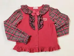 Shirley Temple 七分袖トップス チェック 120