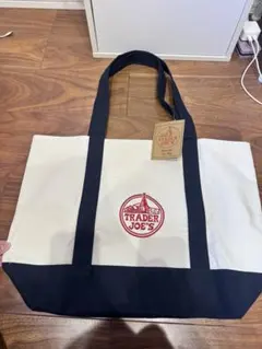 TRADER JOE'S トートバッグ 大容量 キャンバス