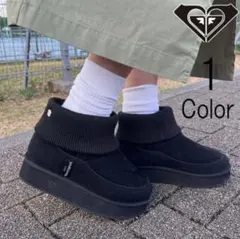 ロキシー プラットフォーム 厚底ショートブーツ 撥水防水 ウォータープルーフ