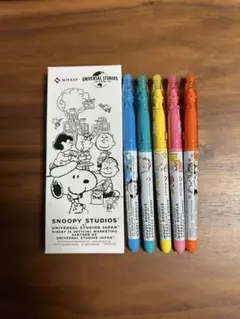 フリクション　 カラーペン5本セット　（スヌーピー柄）