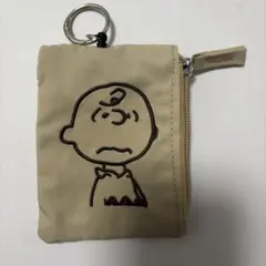 PEANUTS チャーリー・ブラウン ポーチ キーリング付き