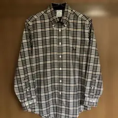 Brooks Brothers ノンアイロンチェック柄BD長袖シャツ S 極美品