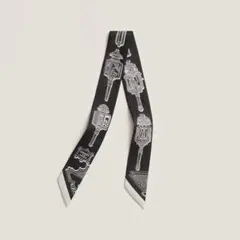 ツイリー メルヴェイユーズ・ランタン 黒・白　エルメス　未使用 新品未使用エルメスツイリー 《メルヴェイユーズ・ランタン》1本