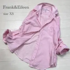 Frank&Eileen BARRY コットンスキッパーシャツ　シアー感　ピンク
