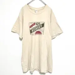 ギルダン　Tシャツ ロゴプリント　ストリート　ビッグシルエット　カジュアル　綿