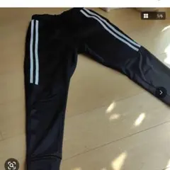 パンツ ブラック ホワイトストライプ