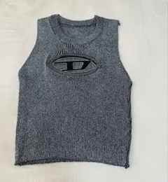 新品】メタルロゴプレート　タンクトップ　トップス diesel ディーゼル